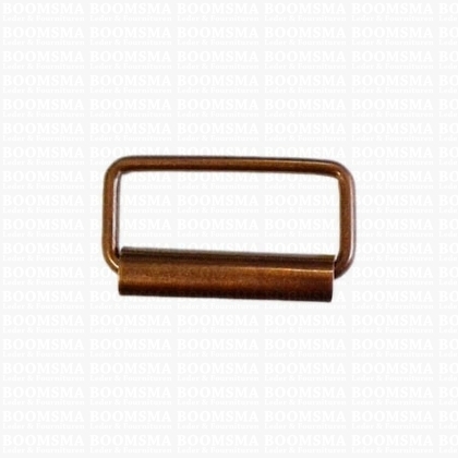 Rectangle loop with roller red antique brass plated 25 mm (ea) (10 mm height) - pict. 1