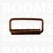 Rectangle loop with roller red antique brass plated 30 mm (ea) (10 mm height) - pict. 1