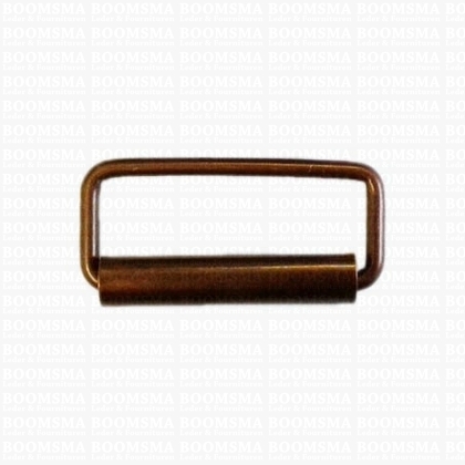 Rectangle loop with roller red antique brass plated 30 mm (ea) (10 mm height) - pict. 1