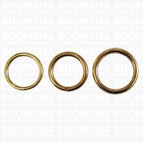 Ring (open) gold Ø 25 mm × 3 mm (per 10) Slightly damaged!