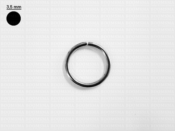 Ring (open) silver Ø 25 mm × 3,5 mm (per 10) - pict. 2