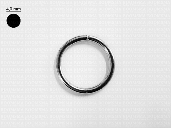 Ring (open) silver Ø 30 mm × 4 mm (per 10) - pict. 2