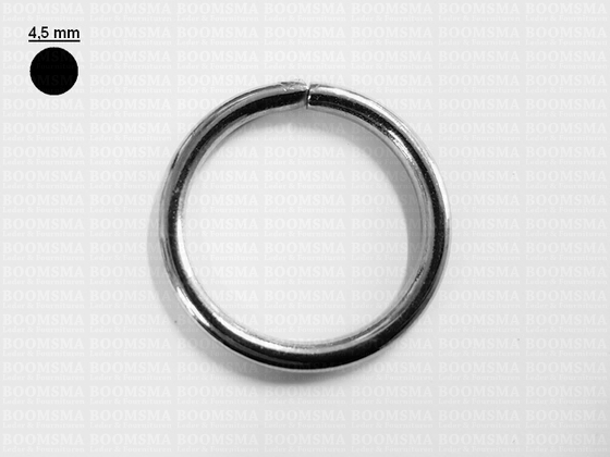 Ring (open) silver Ø 35 mm × 4,5 mm , in short supply (per 10) - pict. 2