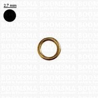 Ring round solid brass gold 12 mm × Ø 2,7 mm (ea)