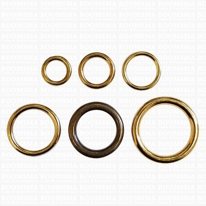 Ring round solid brass - pict. 3