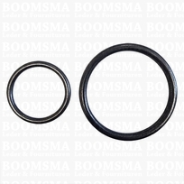 Ring round welded black nearly black 50 mm × Ø 6 mm 