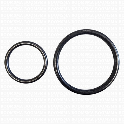 Ring round welded black nearly black 50 mm × Ø 6 mm  - pict. 1