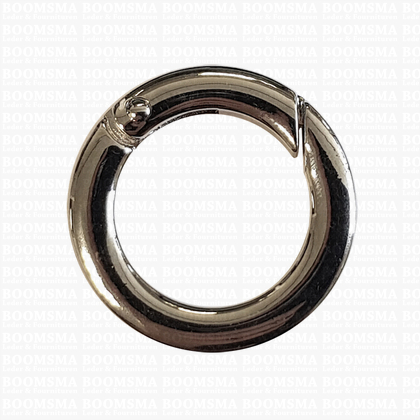 Ring-spring snap silver inside Ø 20 mm (ea) - pict. 1