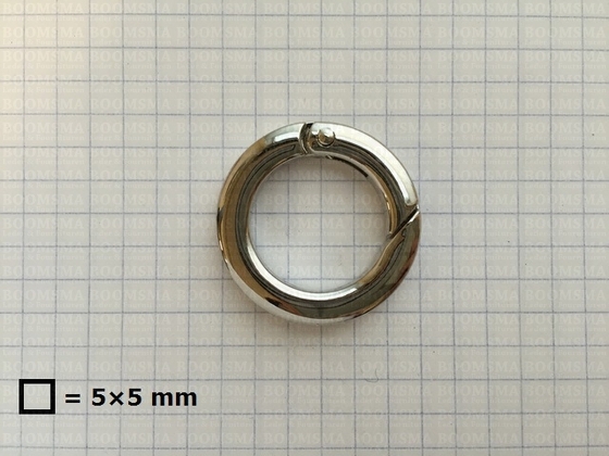 Ring-spring snap silver inside Ø 20 mm (ea) - pict. 2