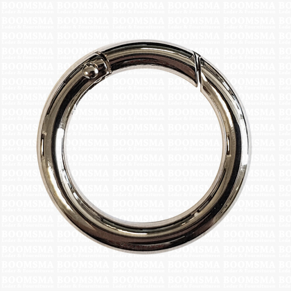 Ring-spring snap silver inside Ø 35 mm (ea) - pict. 1