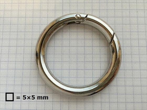 Ring-spring snap silver inside Ø 40 mm (ea) - pict. 2