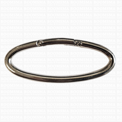 Ring-spring snap silver inside Ø 85 mm oval (ea) - pict. 1