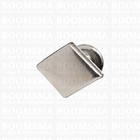 Rivet diamond/pyramid silver diamond 9 mm (small) (per 10)