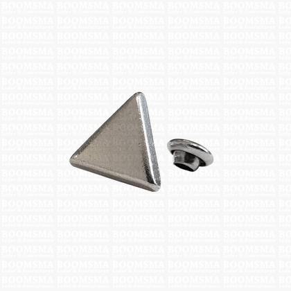 Rivet various forms silver triangle (10 × 10 mm) (per 10) - pict. 1
