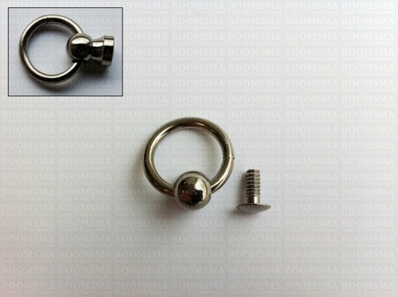 Rivetback set with ring silver - pict. 2