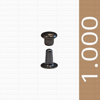 Rivets: Rivet 000 Single cap nearly black 000 per 1.000 - pict. 1