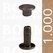 Rivets: Rivets 33 Double cap antique brass plated 33/9/2 per 1.000 - pict. 1