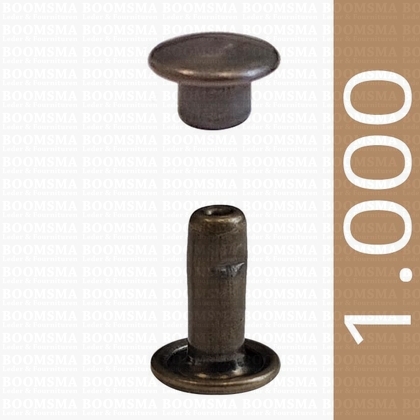 Rivets: Rivets 33 Double cap antique brass plated 33/9/2 per 1.000 - pict. 1