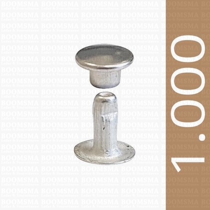 Rivets: Rivets 33 Single cap antique/mat silver  33/8 per 1.000 - pict. 1