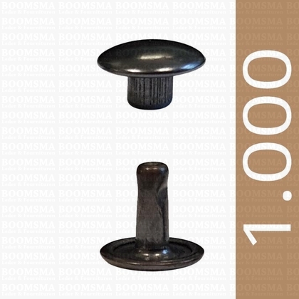 Rivets: Rivets 34 Double cap nearly black 34/8/2 per 1.000 - pict. 1