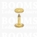 Rivets and burrs small brass 12 mm, (rivet + burr)  cap Ø 10 mm, pin Ø 2.8mm (per 10) BRASS - pict. 2