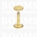 Rivets and burrs small brass 15,5 mm, (rivet + burr)  cap Ø 10 mm, pin Ø 2.8mm (per 10) BRASS - pict. 2