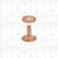 Rivets and burrs small brass (red) (copper) 10 mm, (rivet + burr)  cap Ø 10 mm, pin Ø 2.8mm (per 10) COPPER - pict. 2