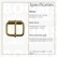 Roller buckle slim gold 20 mm, Ø 2,5 mm (ea) - pict. 2