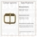 Roller buckle slim gold 20 mm, Ø 2,5 mm (ea) - pict. 3