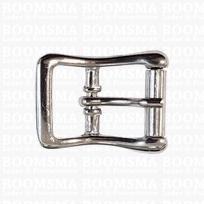 Roller buckle curved silver 20 mm glad