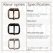 Roller buckle slim curved antique brass plated 20 mm - pict. 2