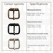 Roller buckle slim curved antique brass plated 20 mm - pict. 3
