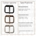 Roller buckle slim curved antique brass plated 25 mm - pict. 3