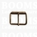 Roller buckle slim curved antique brass plated 35 mm - pict. 1