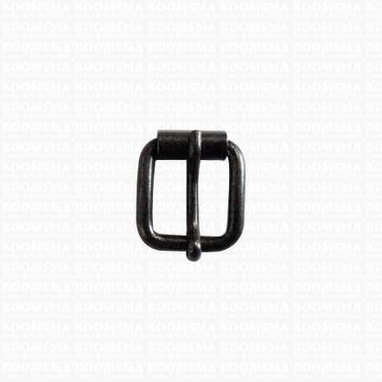 Roller buckle slim curved nearly black 15 mm - pict. 1