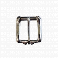 Roller buckle solid brass chrome plated 25 mm silver