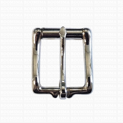 Roller buckle solid brass chrome plated 32 mm silver - pict. 1