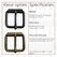 Roller buckle thick antique brass plated 30 mm rollerbuckle for belt - pict. 2