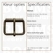 Roller buckle thick antique brass plated 50 mm rollerbuckle for belt - pict. 2