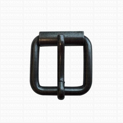 Roller buckle thick nearly black 25 mm rollerbuckle for belt - pict. 1