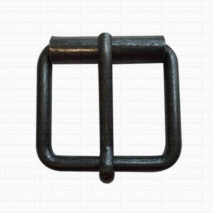 Roller buckle thick nearly black 40 mm rollerbuckle for belt - pict. 1