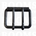 Roller buckle thick nearly black 50 mm double pin rollerbuckle for belt - pict. 1
