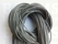 Round leather laces Ø 2 mm grey Ø 2 mm, length 100 cm - pict. 1