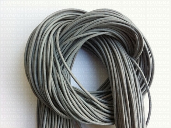 Round leather laces Ø 2 mm grey - pict. 2