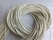 Round leather laces Ø 2 mm white Ø 2 mm, length 100 cm - pict. 1