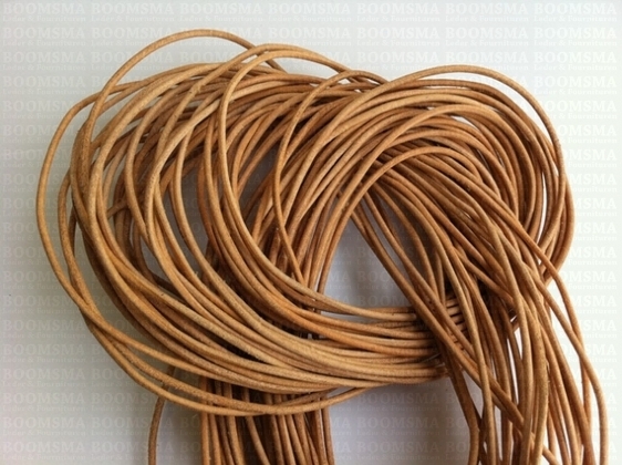 Round leather laces Ø 2 mm natural - pict. 2