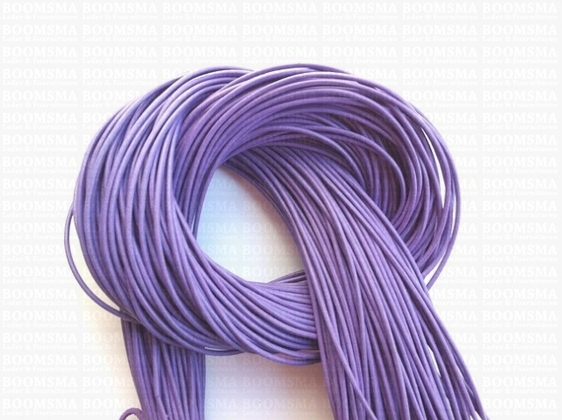 Round leather laces Ø 2 mm lilac - pict. 2