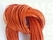 Round leather laces Ø 2 mm orange Ø 2 mm, length 100 cm - pict. 1