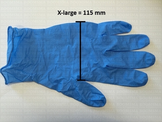 Nitrile gloves Extra large width of hand 115 mm, 8 pair (per pack) - pict. 2