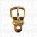 Sandal buckle gold 14 a 15 mm buckle with buckleplate and keeper - pict. 1